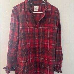 Hurley Red and Black Plaid Men's Shirt